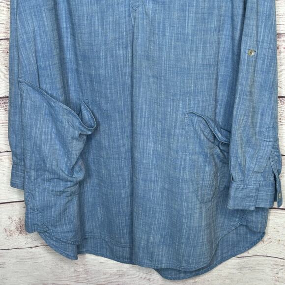 Seafolly Women's Basics Boyfriend Beach Cotton Shirt Cover Up Size Small - Picture 6 of 12